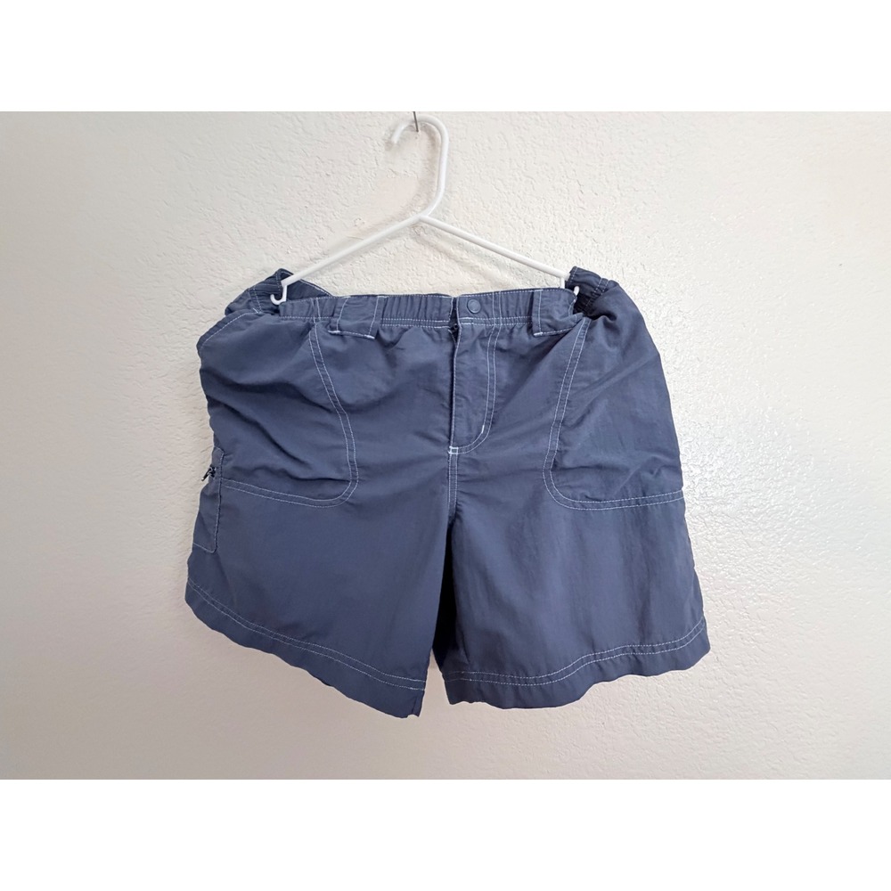 Columbia Sportswear Womens Grey Hiking Cargo Shorts Size M Elastic Waist - Picture 3 of 10
